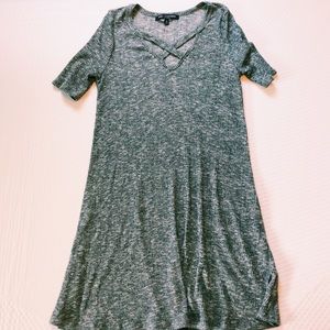 Cross across Knit Dress
